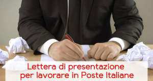 Lettera di presentazione per lavorare in Poste Italiane